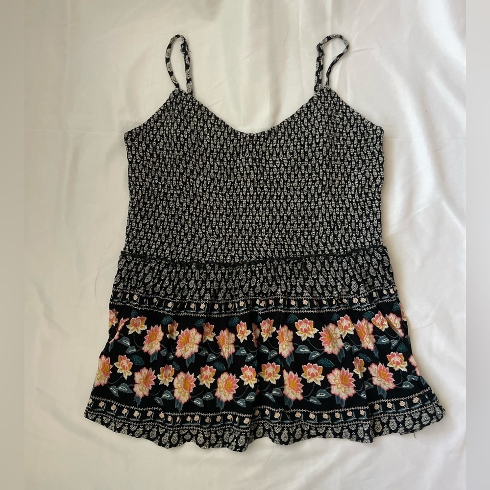 NWT! Patrons of Peace Smocked Tank Top